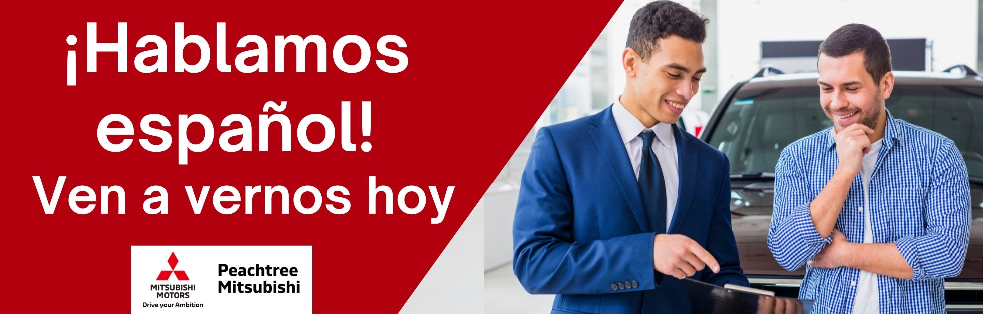 iHablamos espanol! Ven a vernos hoy y at Peachtree Mitsubishi in Atlanta 